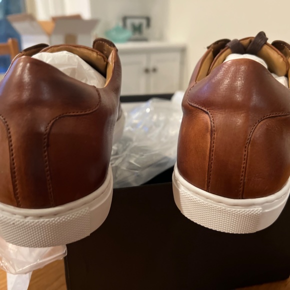 Ace Marks Travel Sneaker Handcrafted Italian Leather size 8.5 - Picture 9 of 13